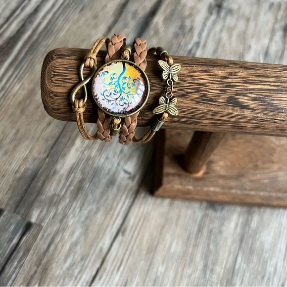 Adjustable linked bracelet - Picture 4 of 6